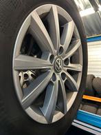 Originele lichtmetalen velgen VW /Continental winterbanden, Auto-onderdelen, Banden en Velgen, Ophalen, Gebruikt, 15 inch, Banden en Velgen