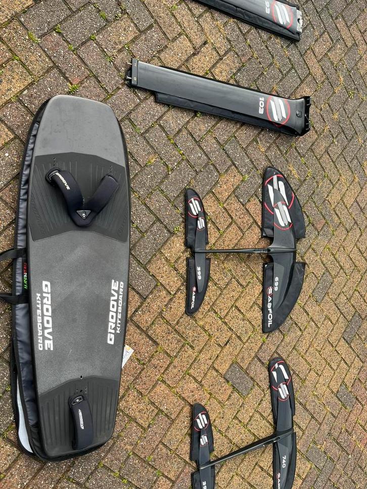 Complete  Sabfoil kite foil set, Watersport en Boten, Kitesurfen, 10 m², Geen board, Ophalen of Verzenden