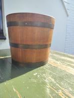 Houten bloempot, Ophalen, Rond, Overige materialen, 25 tot 40 cm
