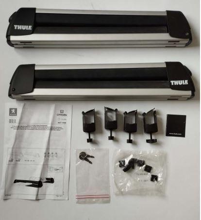 Skidragers Thule 4 ski's of 2 snowboards dakdrager 961514, Auto diversen, Dakdragers, Nieuw, Ophalen of Verzenden