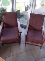 Vintage rokersstoelen retro, Huis en Inrichting, Fauteuils, Ophalen, 75 tot 100 cm, Zo goed als nieuw, Stof