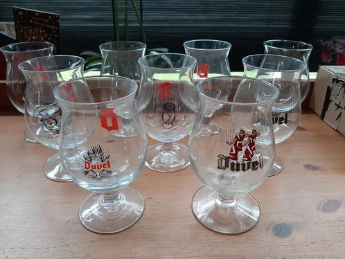 9 duvel glazen, Verzamelen, Glas en Borrelglaasjes, Ophalen of Verzenden