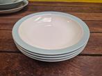 4 Diepe Borden P. Regout  Pastelblauw Vintage, Antiek en Kunst, Antiek | Servies los, Ophalen of Verzenden