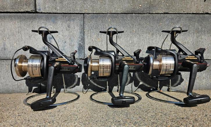 3 Shimano 4500B Bedrukte Spoelen Zeldzaam, Watersport en Boten, Hengelsport | Karpervissen, Zo goed als nieuw, Molen, Ophalen of Verzenden