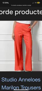 Studio Anneloes Marilon broek orange heavy travelstof mt M, Kleding | Dames, Broeken en Pantalons, Maat 38/40 (M), Studio Anneloes