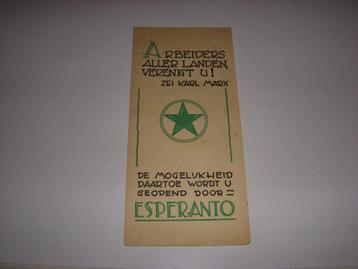 Bijzondere folder Esperanto , federatie arbeiders Esperanto