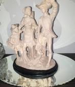 Antiek gemalen marmer Frans jacht tafereel BIEDEN, Ophalen