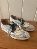 Elegante zwart beige grijze leren pumps van MJUS, maat 41, Kleding | Dames, Schoenen, Pumps, Verzenden, Zwart, Zo goed als nieuw