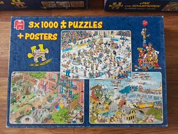 16 puzzels - Jan van Haasteren, Wasgij, Disney e.a. beschikbaar voor biedingen