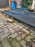 IJzeren golfplaten - diverse afmetingen, Doe-het-zelf en Verbouw, Dakpannen en Dakbedekking, Ophalen, Gebruikt, Zwart, 15 m² of meer