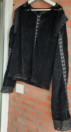 Overhemd shirt unisex gothic romantisch zwart, Maat 38/40 (M), Verzenden, Zwart, Onbekend