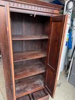 Teak houten kast met planken. 51cm diep. 180 hoog. 90 breed., Huis en Inrichting, Kasten | Kledingkasten, Ophalen, Met plank(en)