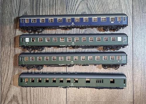 4x Ade DB sneltreinrijtuigen exact 1/87, Hobby en Vrije tijd, Modeltreinen | H0, Zo goed als nieuw, Wagon, Gelijkstroom, Overige merken