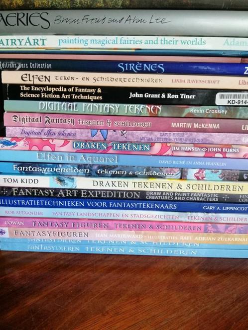 22x Elfen/Feeën/Draken/Fantasy tekenen- wie durf te bieden, Hobby en Vrije tijd, Tekenen, Boek of Gids, Ophalen of Verzenden