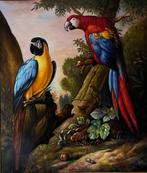 Prachtig schilderij 2 ara`sop paneel. Alfonso Moreno., Ophalen