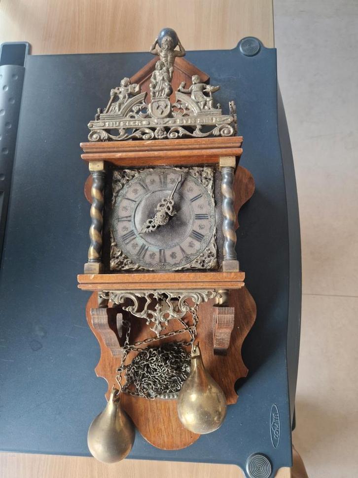 Zaanse Klok van J.A.W. Wuba, Antiek en Kunst, Antiek | Klokken, Ophalen of Verzenden