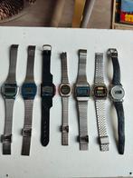 Collectie vintage lcd Quartz Horloges jaren 70/80, Overige merken, Staal, Polshorloge, 1960 of later