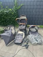 Mutsy kinderwagen set compleet, grijs met leren handvaten, Verstelbare duwstang, Zo goed als nieuw, Mutsy, Ophalen