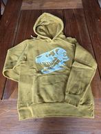 Mosterdgele hoodie met dino print - XS, Ophalen of Verzenden, Gebruikt, Overige maten