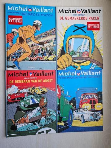 Michel Vaillant 4 stuks met meegebonden ex-libris HC 