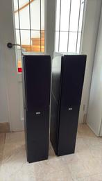 Heco zuil signature speakers, Zo goed als nieuw, 120 watt of meer, Front, Rear of Stereo speakers, Ophalen