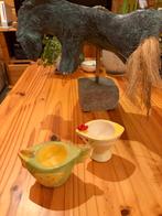 Twee eierdopjes voor pasen in kuiken vorm, Ophalen of Verzenden, Zo goed als nieuw