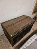 Antieke Opbergkist / Reiskoffer, Antiek en Kunst, Ophalen