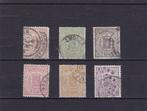 42.  1869 - 1971,  Wapenzegels nvph nrs. 13 - 18, gebr., Postzegels en Munten, Verzenden, T/m 1940, Gestempeld
