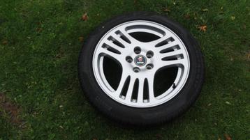Saab 9-3,9-5 alu velgen origineel met zomerbanden 17 inch beschikbaar voor biedingen