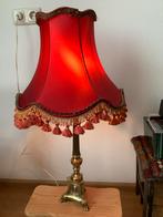 Schemerlamp op bronzen kandelaar, Huis en Inrichting, Lampen | Tafellampen, Ophalen, Zo goed als nieuw, Minder dan 50 cm