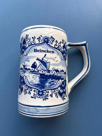 Delfts Blauw Heineken Bierpul - Handgeschilderd beschikbaar voor biedingen