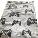 1 prs  dekbedovertrek controllers gamer 130 x 190 cm 2810, Gebruikt, Eenpersoons, -, Wit