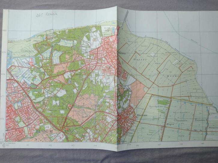 26 C Huizen Blaricum Plattegrond 1961, Antiek en Kunst, Kunst | Litho's en Zeefdrukken, Ophalen of Verzenden