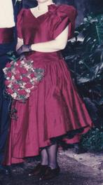 trouwjurk/galajurk bordeaux rood, maat ongeveer 42, Ophalen, Gedragen