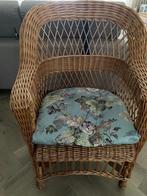 Rieten stoel, Huis en Inrichting, Stoelen, Ophalen, Gebruikt, Bruin, Riet of Rotan
