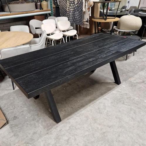 Eettafel Muden Mat Zwart 220 cm van Light & Living, Antiek en Kunst, Antiek | Meubels | Tafels, Ophalen
