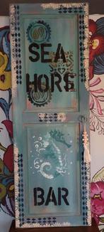 Beach/Zeepaardje/Seahorse/Deco/Deur/Luik, Antiek en Kunst, Curiosa en Brocante, Ophalen of Verzenden