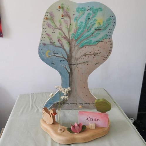 Houten boom kalender, Kinderen en Baby's, Speelgoed | Educatief en Creatief, Ophalen of Verzenden