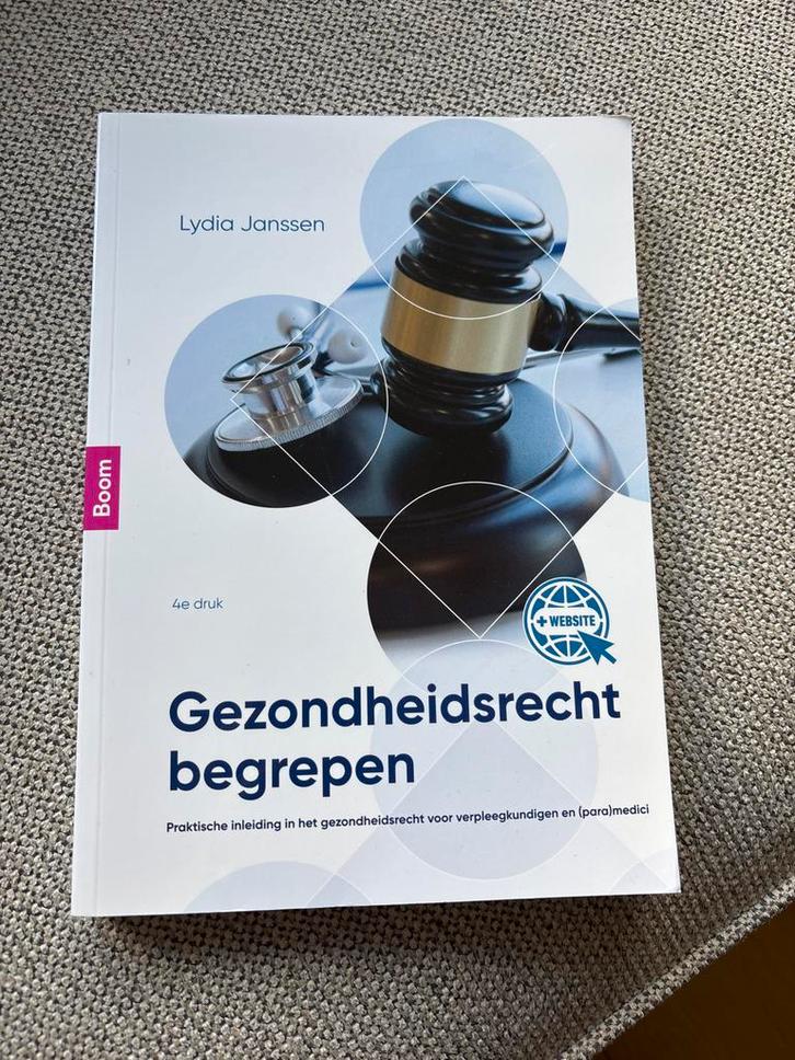 Gezondheidsrecht begrepen - Janssen, Boeken, Studieboeken en Cursussen, Zo goed als nieuw, HBO, Gamma, Ophalen of Verzenden
