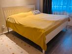 Ikea IDANÄS Bed frame and base, Ophalen, Wit, Tweepersoons, Zo goed als nieuw