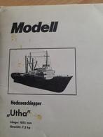 Bouw tekeningen zee sleper Utha 37, Hobby en Vrije tijd, Modelbouw | Boten en Schepen, Ophalen, Zo goed als nieuw, Groter dan 1:32
