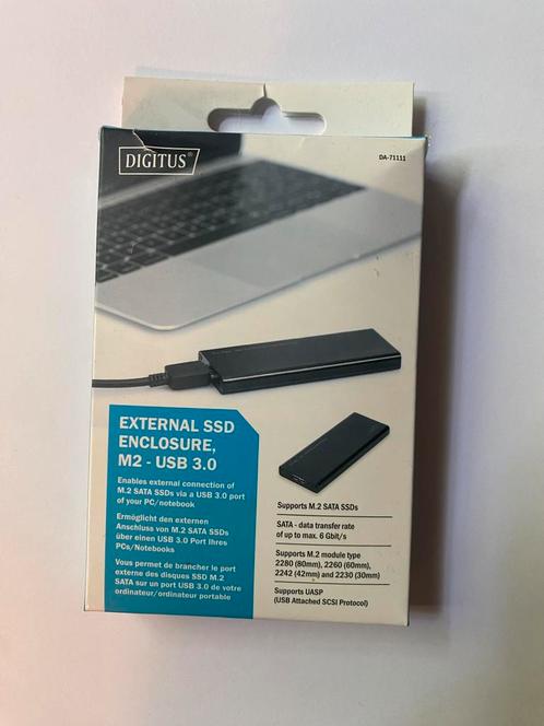 Digitus External SSD Enclosure M.2 USB 3.0 (Model: DA-71111), Diversen, Bureau-accessoires, Zo goed als nieuw, Ophalen of Verzenden