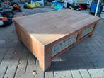 Salontafel met rieten lades - in mooie staat!, Huis en Inrichting, Tafels | Salontafels, Ophalen, 100 tot 150 cm, 50 tot 100 cm