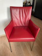 Eetkamerstoelen, Huis en Inrichting, Stoelen, Leer, Ophalen of Verzenden, Zo goed als nieuw, Vier