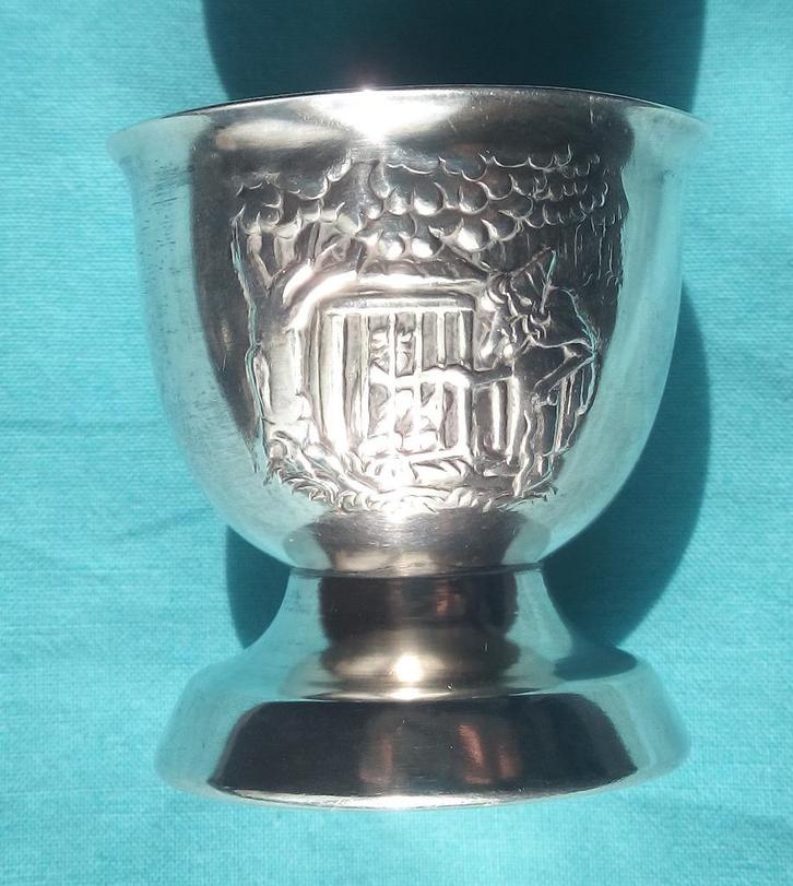 GERO ZILVER EIERDOP HANS EN GRIETJE SPROOKJE GEORG NILSSON, Antiek en Kunst, Curiosa en Brocante, Verzenden