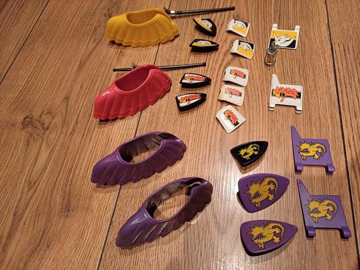 Playmobil vintage ridders schilden vlaggen T.E.A.B., Kinderen en Baby's, Speelgoed | Playmobil, Ophalen of Verzenden