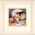 borduurpakket SHELL COLLAGE dimensions needlepoint marti, Ophalen of Verzenden, Nieuw, Handborduren, Borduurpakket