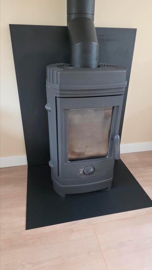 Gietijzeren houtkachel incl. kachelpijp, Huis en Inrichting, Kachels, Gebruikt, Vrijstaand, Houtkachel, Hout, Ophalen