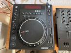 Reloop RMP-2.5 Alpha 2x + Reloop Mixer RMX-20 blackfire, Ophalen, Gebruikt