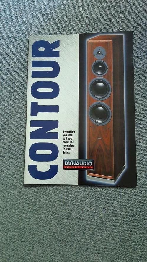 Vintage catalogus Dynaudio Contour serie 1998, Audio, Tv en Foto, Luidsprekers, Zo goed als nieuw, Front, Rear of Stereo speakers
